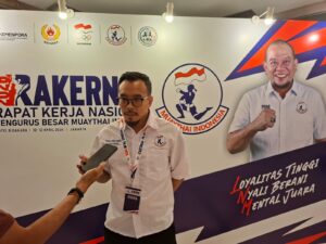 Rudy Agustian dalam Rakernas Muaythai Indonesia 2026 di Jakarta