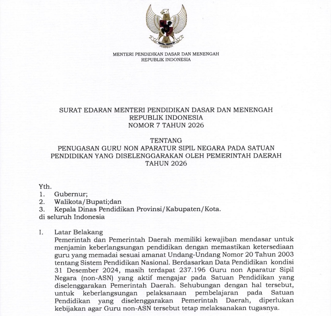 Guru Honorer Terancam Tamat Akhir 2026