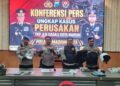 Satreskrim Madiun Kota Amankan 9 Pelaku Perusakan Permukiman Warga. (Foto : Naw, NewsTujuh.id)