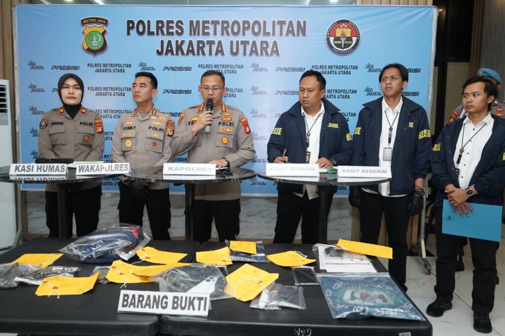 Polres Metro Jakarta Utara bongkar jaringan curanmor dan polisi gadungan bermodal airsoft gun. (NewsTujuh.id)